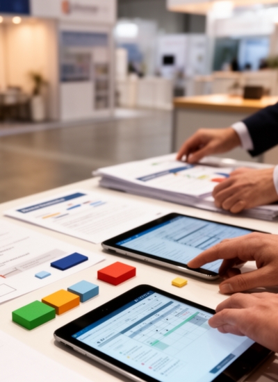 Coordinación durante la feria